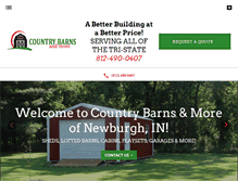 Tablet Screenshot of countrybarnsandmore.com